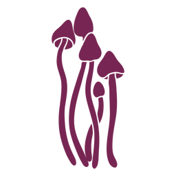 Silhueta do fungo Armilaria mellea Desenho PNG