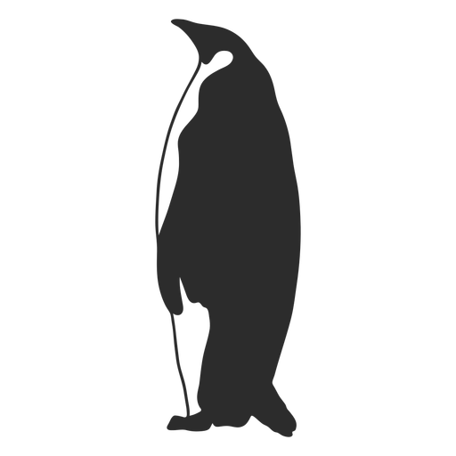 Silhueta de animal pinguim grande Desenho PNG
