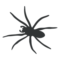 Silhueta de aracnídeo de aranha grande Desenho PNG