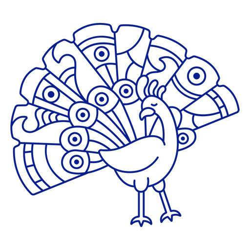 Golpe de pavo real p?jaro Diseño PNG