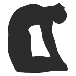 Camel pose yoga silhouette PNG Design