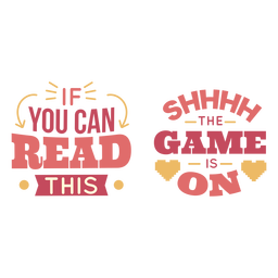 Game is on lettering PNG Design