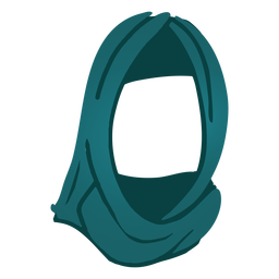Hijab mujer hijab plano Diseño PNG