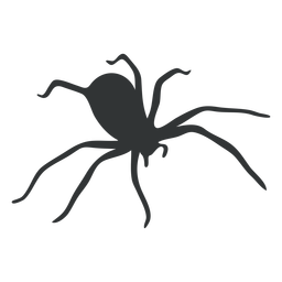 House spider arachnid silhouette PNG Design