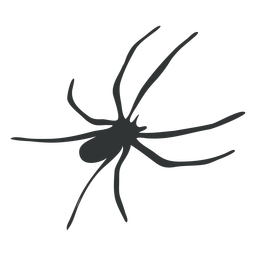 Silhueta de aracnídeo de aranha de pernas compridas Desenho PNG