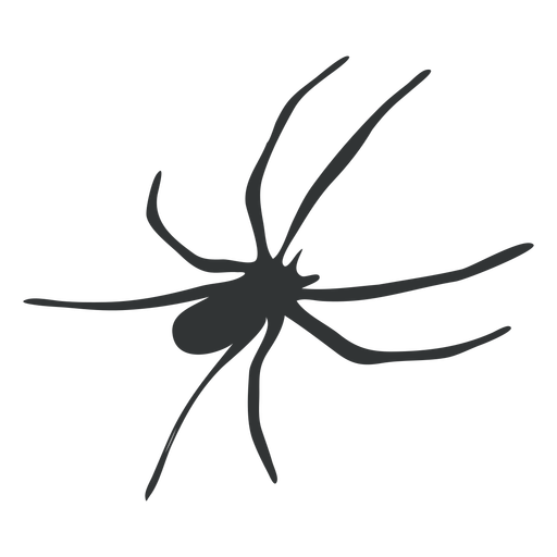 Langbeinige Spinnen-Spinnentier-Silhouette PNG-Design