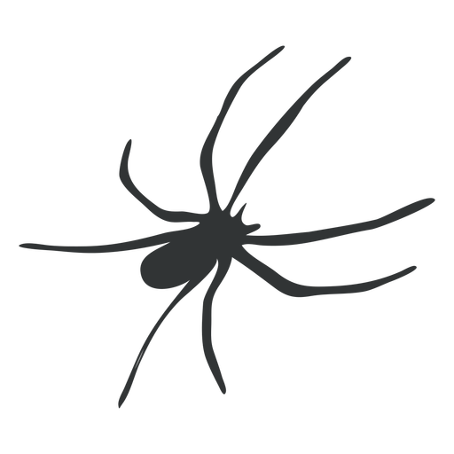 Silhueta de aracnídeo de aranha de pernas compridas Desenho PNG