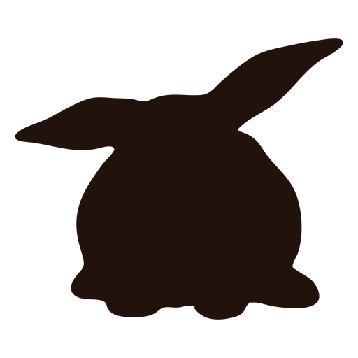 Liegende Kaninchen Tier Silhouette PNG-Design