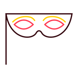 Mask eyewear color stroke PNG Design Transparent PNG