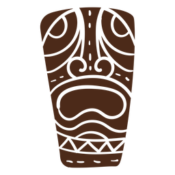 Máscara tiki hawaii Diseño PNG