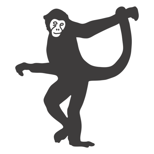 Monkey dancing animal PNG Design
