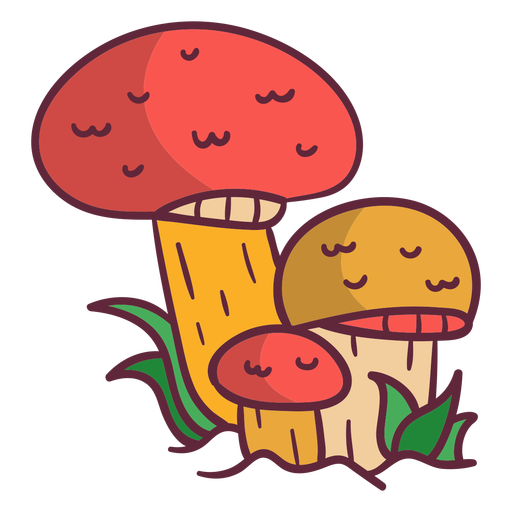Mushrooms fungus fungi illustration PNG Design