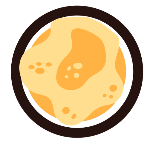 Omelette egg flat PNG Design