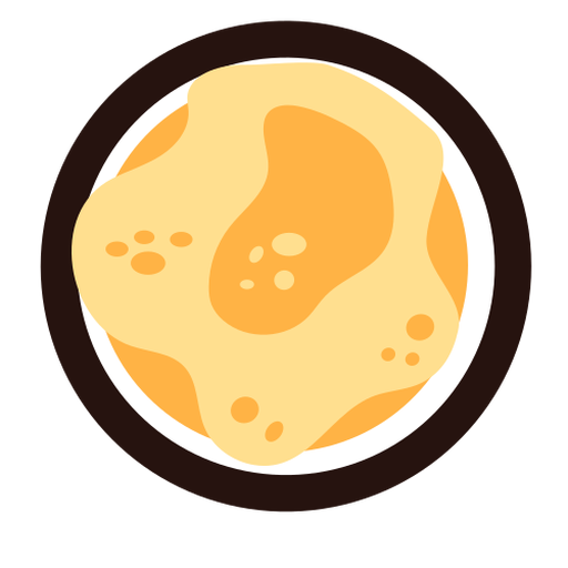 Omelette Ei flach PNG-Design