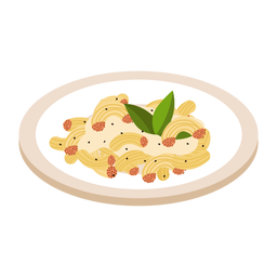 Ilustração de macarrão prato Desenho PNG