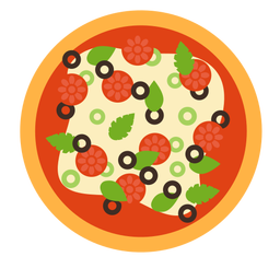 Cute Chef With Pizza Stroke Transparent Png Svg Vector File