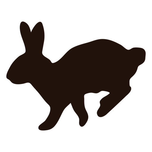 Kaninchen Hopfen Tier Silhouette PNG-Design