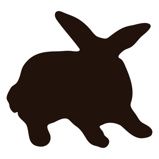 Silhueta de animal de estimação de coelho Desenho PNG