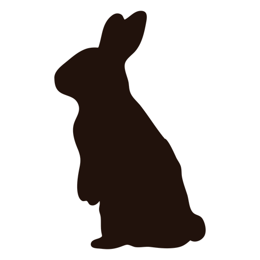 Stehende Tierschattenbild des Kaninchens PNG-Design