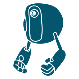 Robô flutuante sólido Desenho PNG