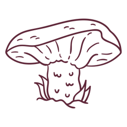 Derrame cogumelo russula Desenho PNG