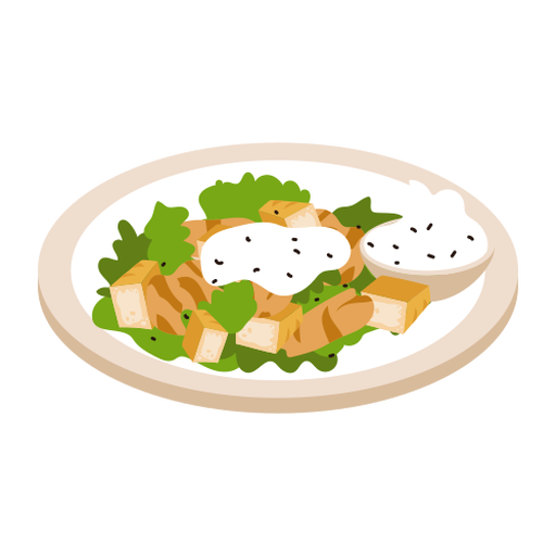 Salatsch?ssel Crouton Illustration PNG-Design