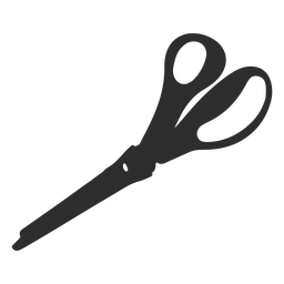 Tijeras cortan silueta afilada Diseño PNG