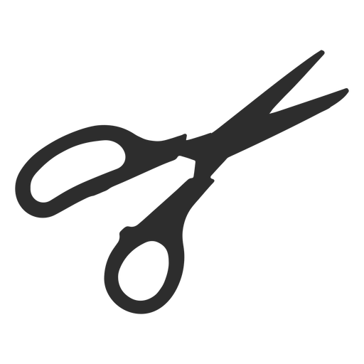 Scissors tool sharp silhouette