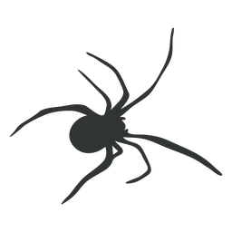 Araña tarántula arácnido silueta Diseño PNG Transparent PNG