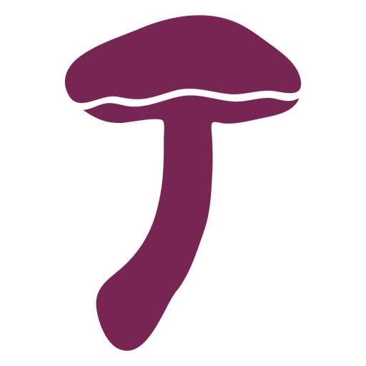 Suillus mushroom silhouette