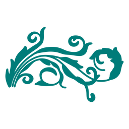 Enfeite de borda vitoriana com redemoinho Desenho PNG