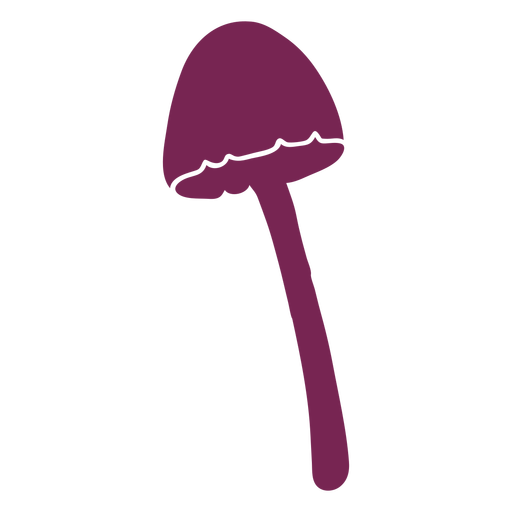 Toadstool mushroom silhouette