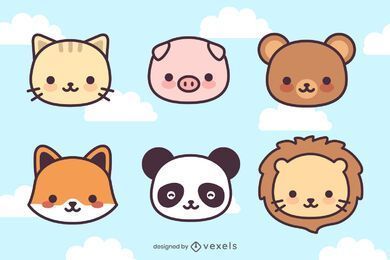 Cute Kawaii Animal Head Set