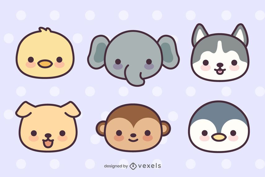 Cute Animal Head Pack Cute Animal Head Pack