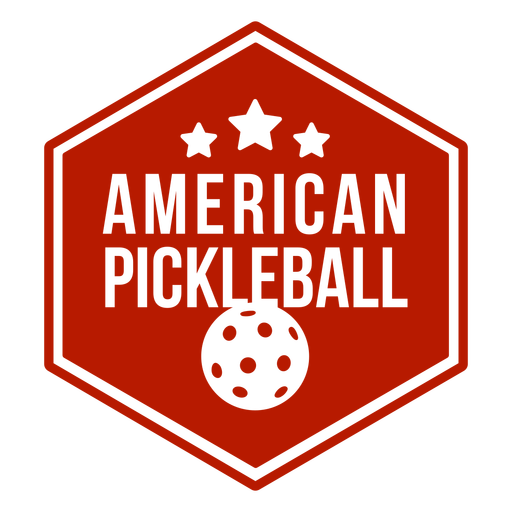 Download American Pickleball Hexagon Badge Pickleball Transparent Png Svg Vector File