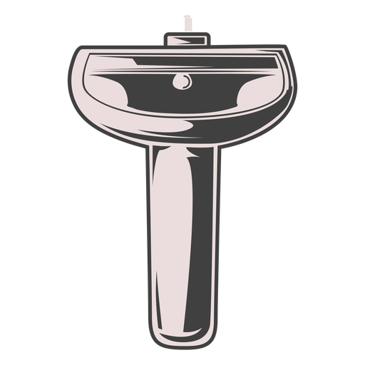 Bathroom sink illustration PNG Design