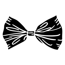 Pajarita pajarita negra Diseño PNG
