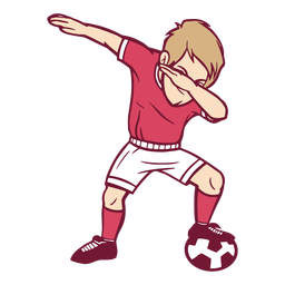 Download Boy Soccer Player Dab Illustration Transparent Png Svg Vector File