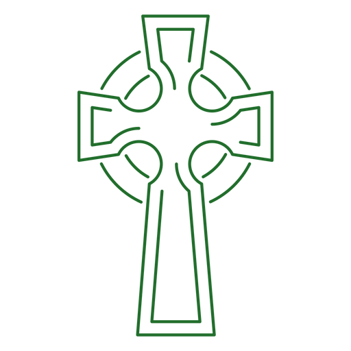Nudo celta trazo de cruz celta Diseño PNG