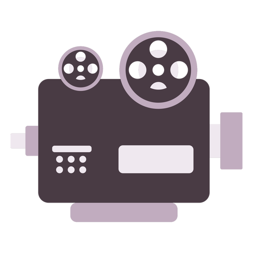 Classic film projector flat icon