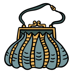 Ilustração clássica de bolsa de mão Desenho PNG