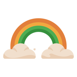 Nuvens coloridas de arco-íris Transparent PNG