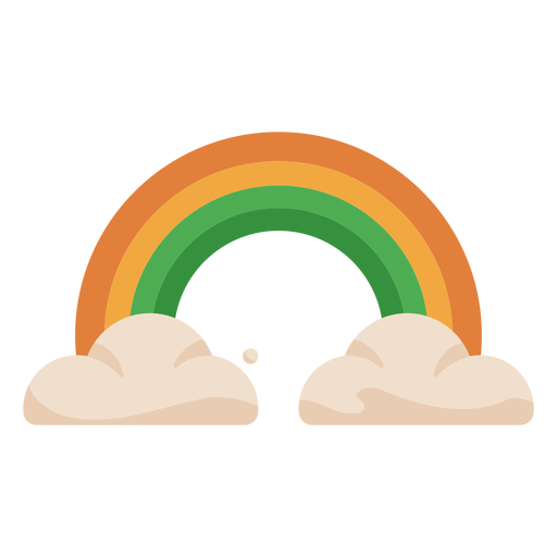 Bunte Regenbogenwolken PNG-Design