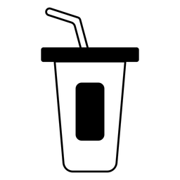 Icono de trazo de bebida de copa Diseño PNG