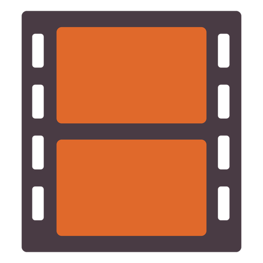 Film negative strip flat icon