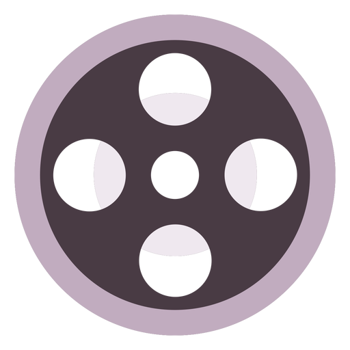 Film reel flat icon
