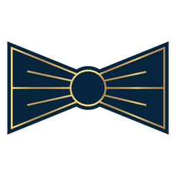 Pajarita línea geométrica Diseño PNG