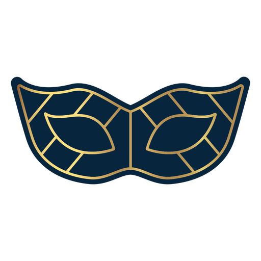 Geometric line masquerade eye mask PNG Design