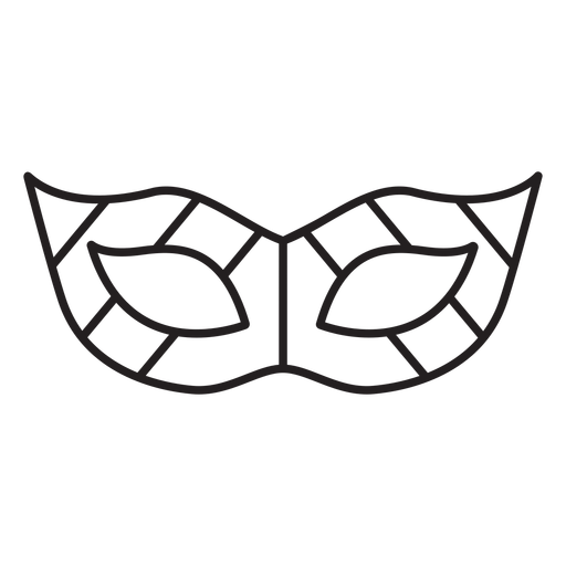 Geometrische Linie Maskerade Augenmaske Strich PNG-Design