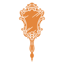 Handspiegel verziert PNG-Design